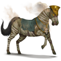 unicornio de montar momia