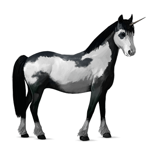 unicornio poni brunblakk