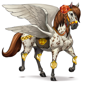 caballo de montar rose