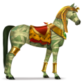 unicornio de montar alado desierto