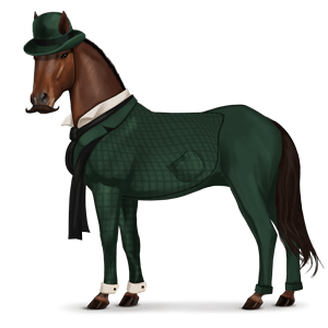 caballo de montar pelaje de inspector lestrade