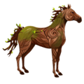 caballo de montar bosque