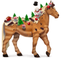 caballo divino tronco de navidad