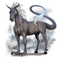 unicornio poni poni de silla belga gris trucha