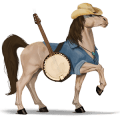 caballo de montar lipizzan gris claro