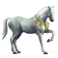 caballo de montar tennessee walker gris claro