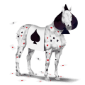 unicornio de tiro shire bayo tostado