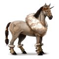 caballo de montar peruano de paso roano