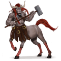 unicornio de montar bayo