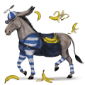 unicornio de tiro shire negro
