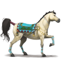 caballo de montar caballo islandés bayo