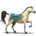 unicornio de montar alado marwary alazán