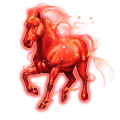 caballo divino enana roja