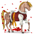 caballo de montar alazán tostado