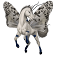 unicornio de montar cuarto de milla alazán crines lava