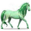 caballo del arco iris forest green