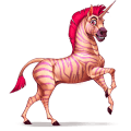 unicornio de montar pinto pío tobiano alazán tostado