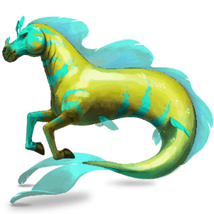 unicornio de montar akhal-teke roano