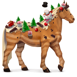 caballo divino tronco de navidad