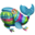 piñata: ballena azul
