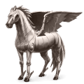 pegaso elemento de metal