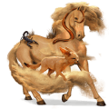 caballo de montar peruano de paso bayo