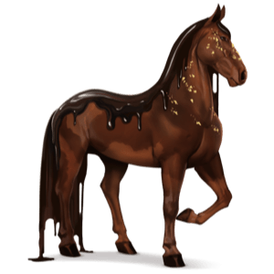 caballo divino chocolate negro