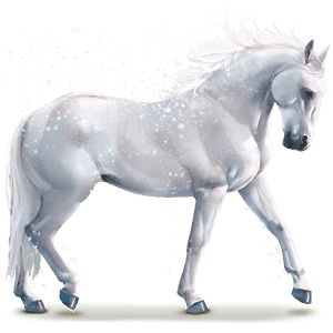caballo de agua copo de nieve