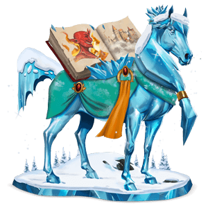caballo divino reina de las nieves